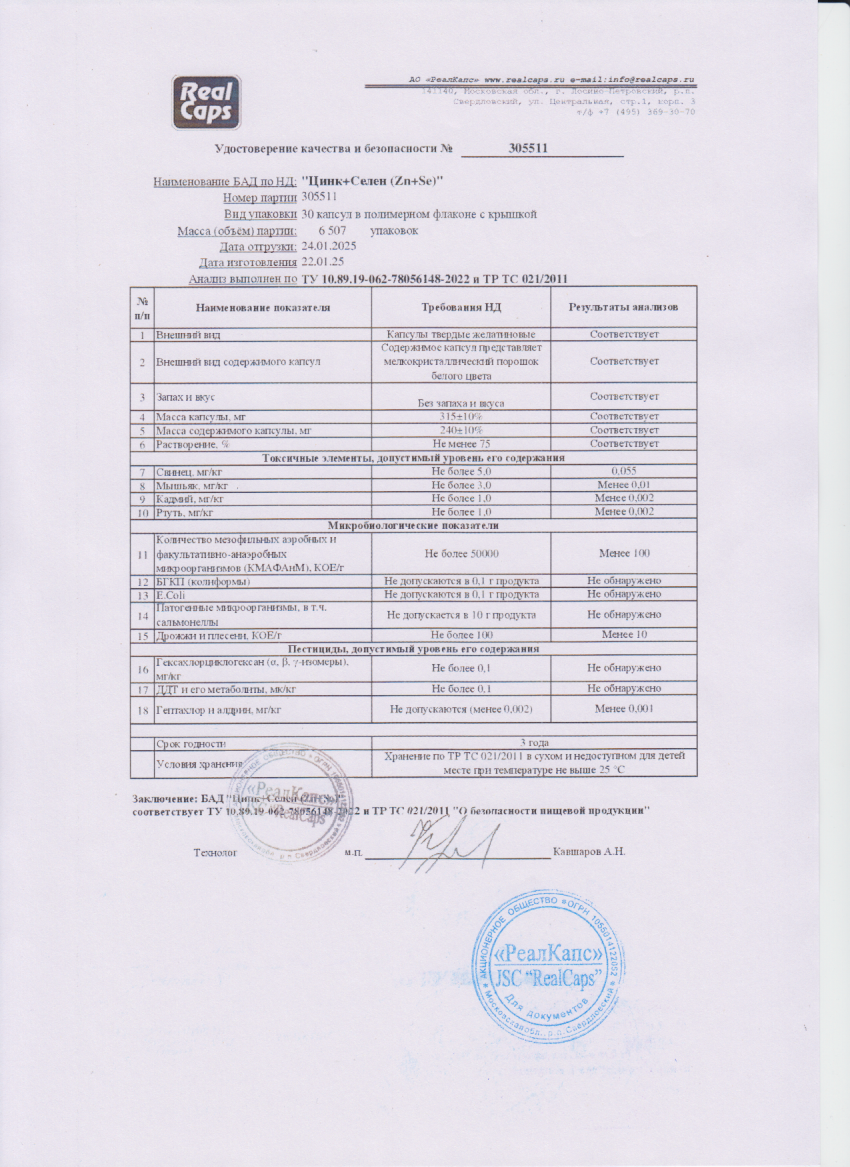 Паспорт №012025
